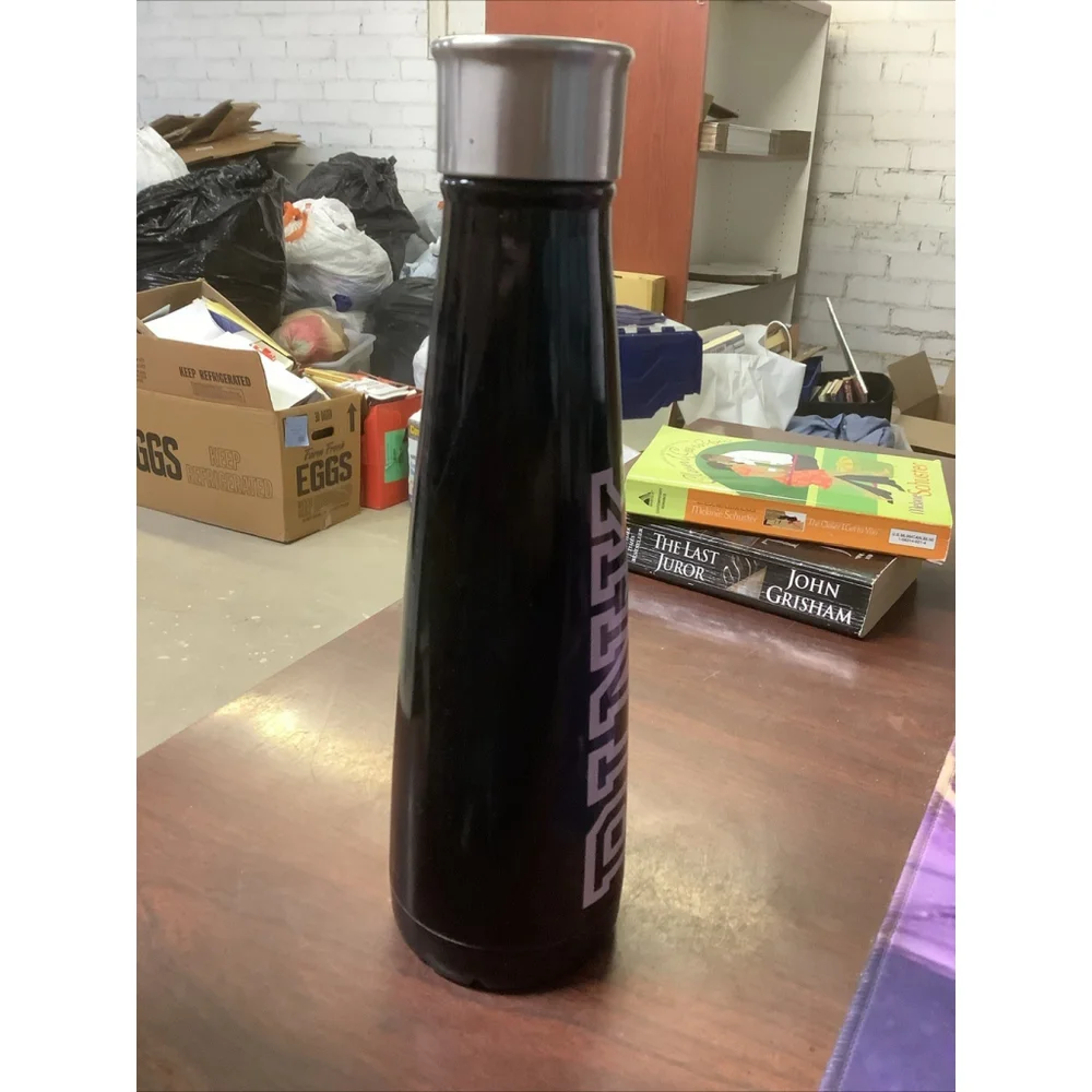 Victoria Secret PINK Water Bottle Black Sip Swell Vacuum Insulated Thermal